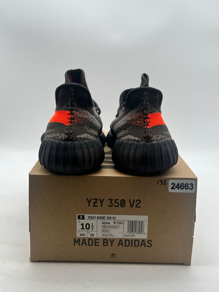adidas Yeezy Boost 350 V2 Carbon Beluga 10.5 (Lightly Worn Pre-Owned)adidasCarbon Beluga/Steeple Grey/Solar Red - Image 3