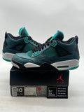Jordan 4 Retro Teal 10 (Moderately Worn Pre-Owned) - Image 1