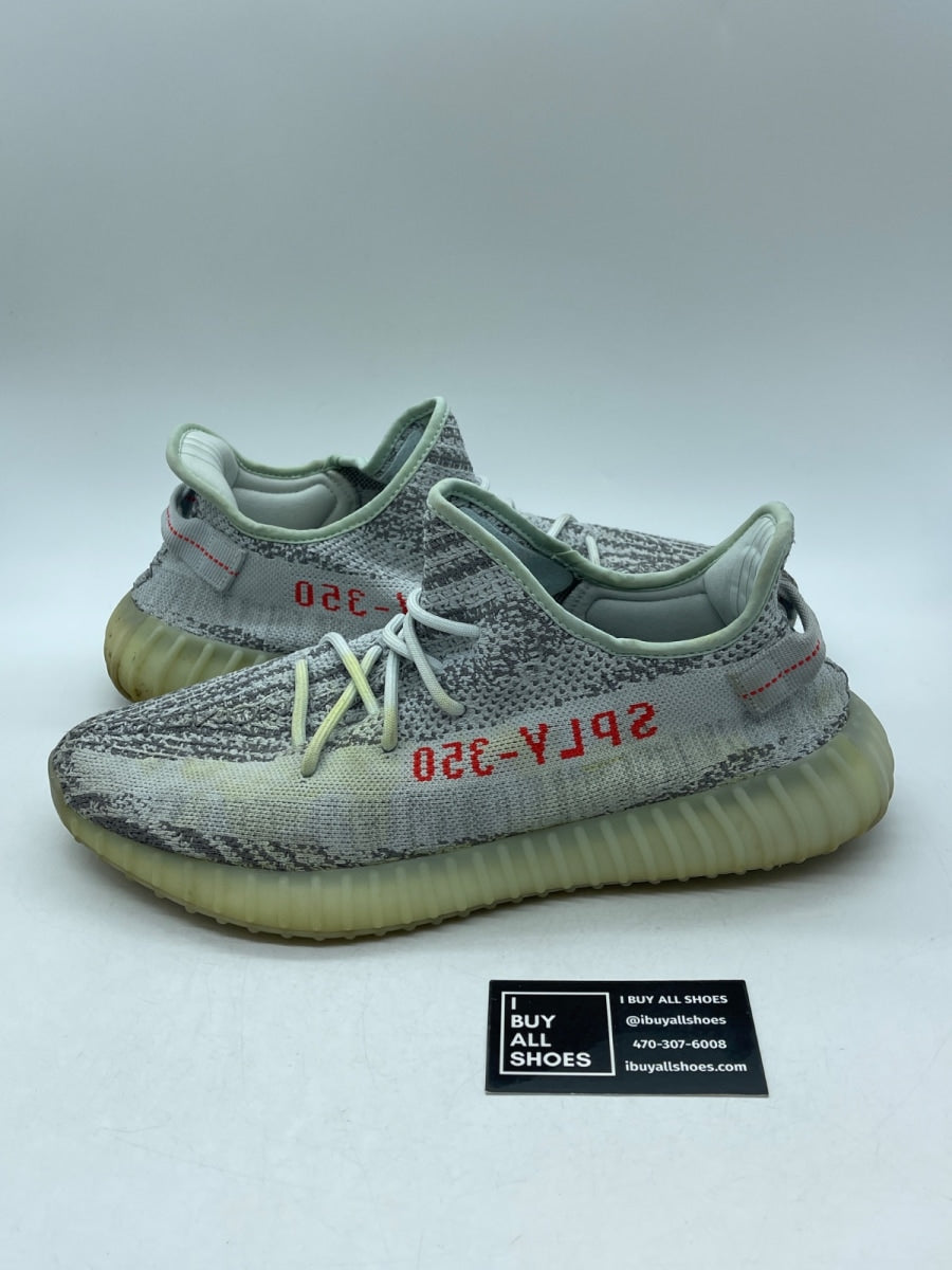 adidas Yeezy Boost 350 V2 Blue Tint 13 (Heavily Worn Pre-Owned) - Image 1