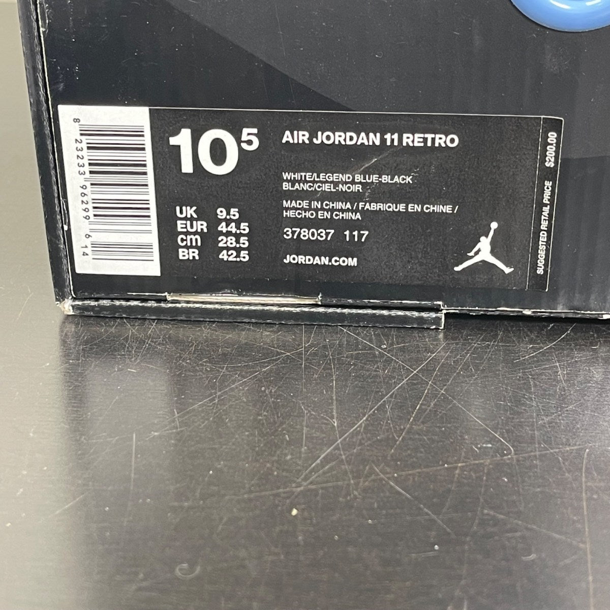 Jordan 11 Retro Legend Blue (2014) 10.5 (Moderately Worn Pre-Owned)JordanWhite/Black-Legend Blue - Image 7