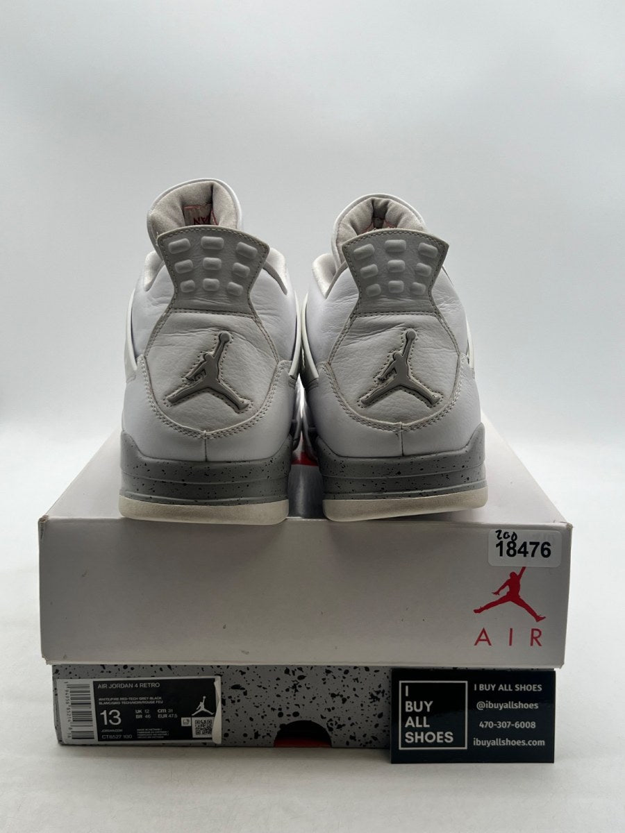 Jordan 4 Retro White Oreo (2021) 13 (Moderately Worn Pre-Owned) - Image 3