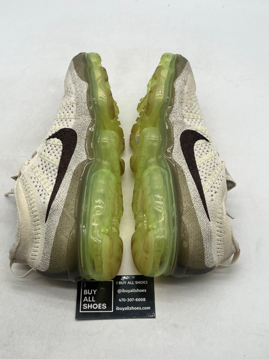 Nike Air VaporMax 2023 Flyknit Coconut Milk Neutral Olive 11 (Lightly Worn Pre-Owned) - Image 5