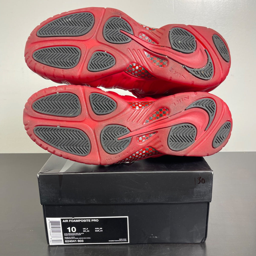 Nike Air Foamposite Pro Red October 10 (Moderately Worn Pre-Owned)NikeGym Red/Gym Red-Black - Image 5