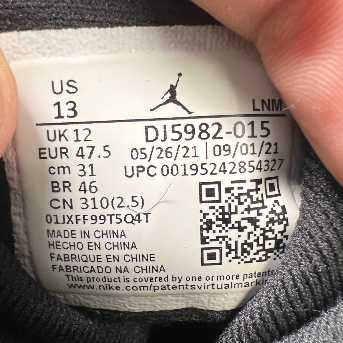 Jordan 13 Retro Court Purple 13 (Moderately Worn Pre-Owned)JordanBlack/Court Purple-White - Image 7