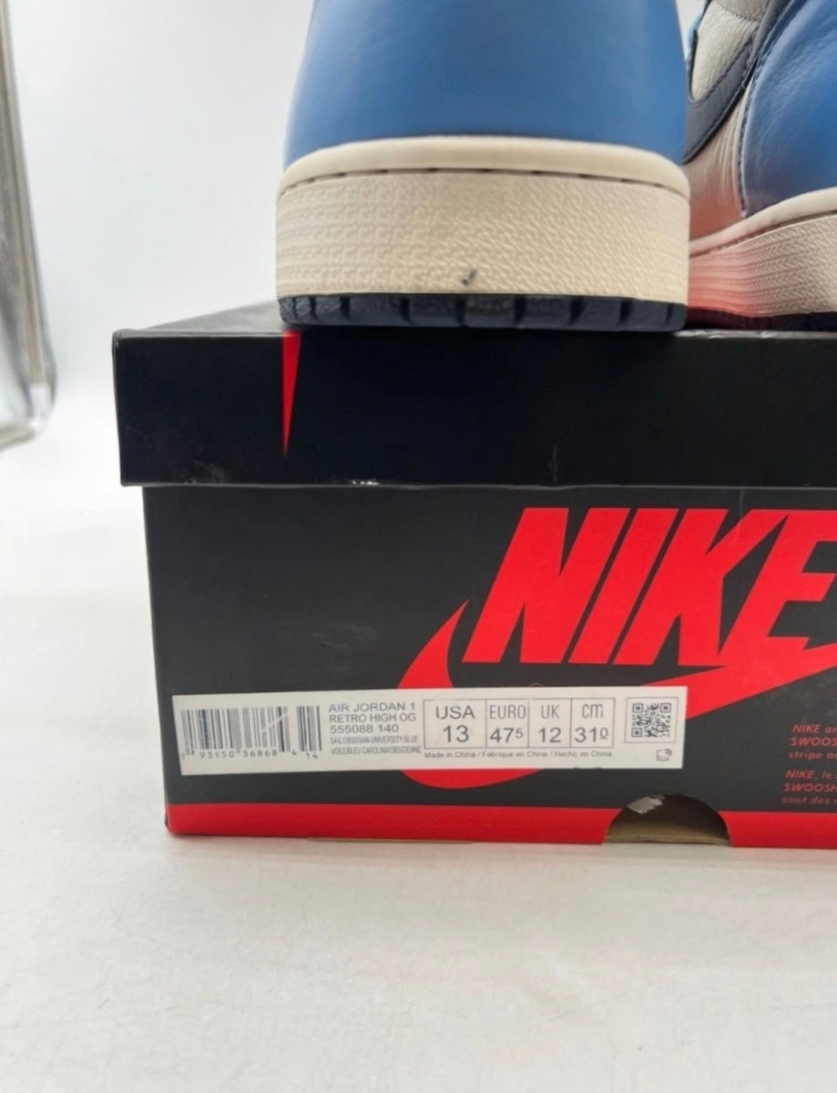 Jordan 1 Retro High Obsidian 13 (Lightly Worn Pre-Owned)JordanSail/Obsidian-University Blue - Image 4