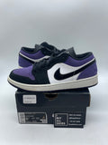 Jordan 1 Low Court Purple 8.5 (Moderately Worn Pre-Owned) - Image 1