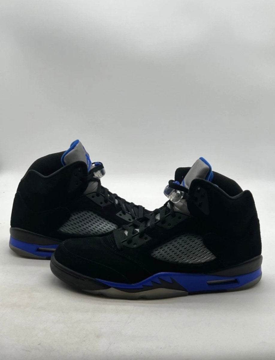 Jordan 5 Retro Racer Blue 13 (Moderately Worn Pre-Owned)JordanBlack/Racer Blue-Reflective Silver - Image 1
