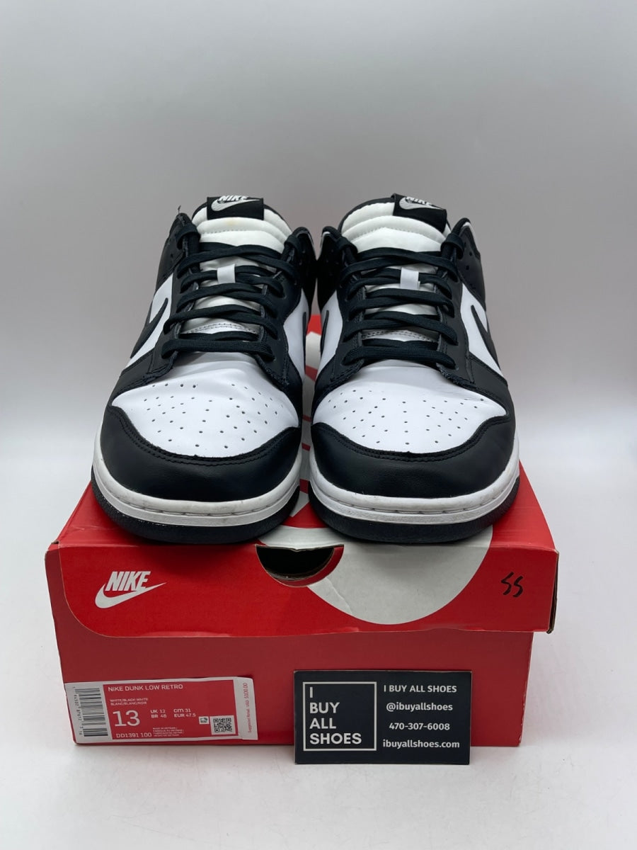Nike Dunk Low Retro White Black Panda 13 (Moderately Worn Pre-Owned) - Image 2