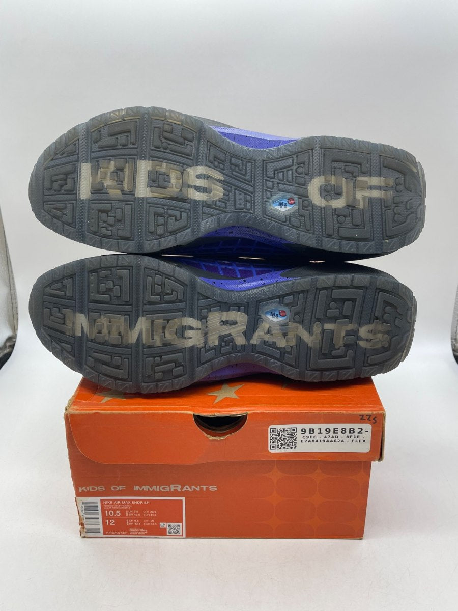 Nike Air Max Sunder SP Kids of Immigrants Sun Down 10.5 (Moderately Worn Pre-Owned)NikePersian Violet/Sundial - Image 7
