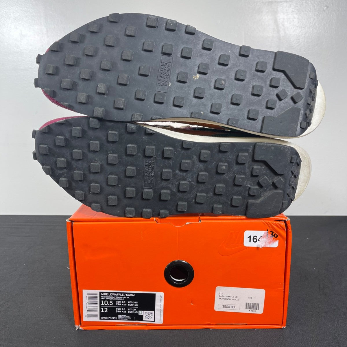 Nike LD Waffle sacai Pine Green 10.5 (Moderately Worn Pre-Owned)NikePine Green/Clay Orange-Del Sol-Bright Magenta - Image 5