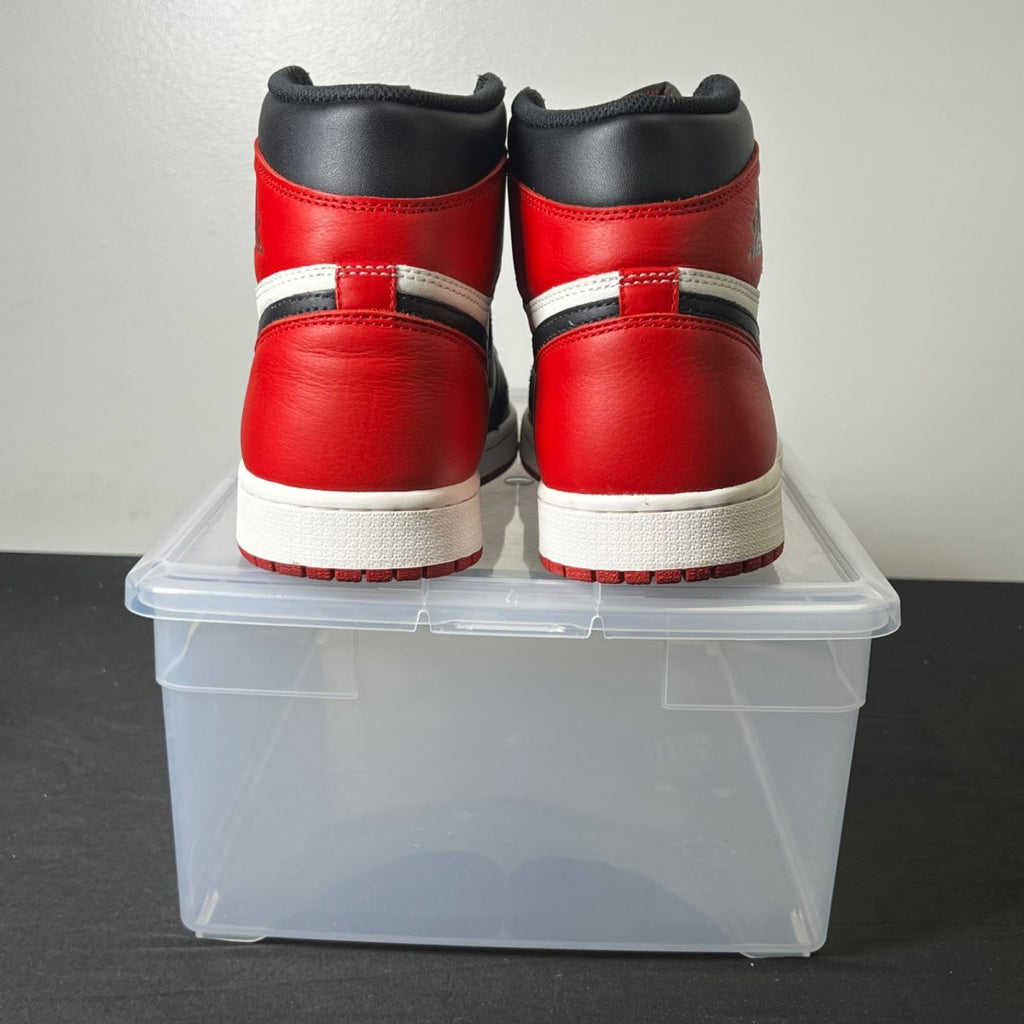Jordan 1 Retro High Bred Toe 10 (Lightly Worn Pre-Owned)JordanGym Red/Black-Summit White - Image 6