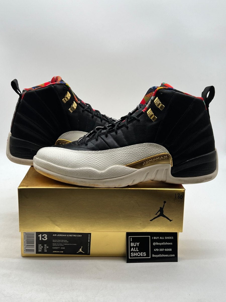 Jordan 12 Retro Chinese New Year (2019) 13 (Moderately Worn Pre-Owned) - Image 1