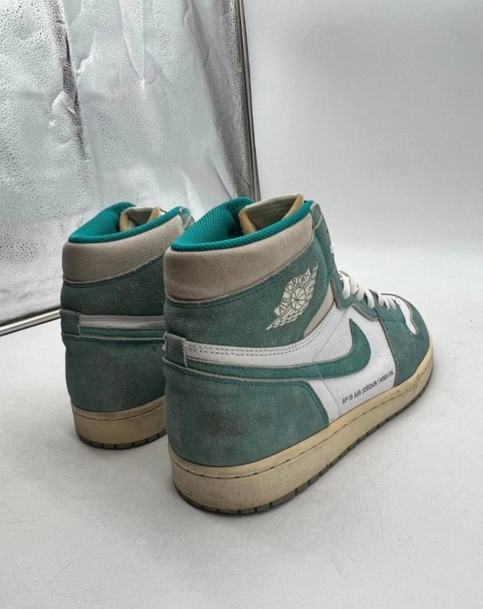 Jordan 1 Retro High Turbo Green 13 (Heavily Worn Pre-Owned)JordanTurbo Green/Sail-White-Light Smoke Grey - Image 5