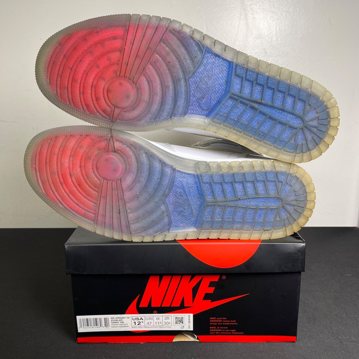 Jordan 1 Retro High Zoom White Racer Blue (Size 12.5) - aux