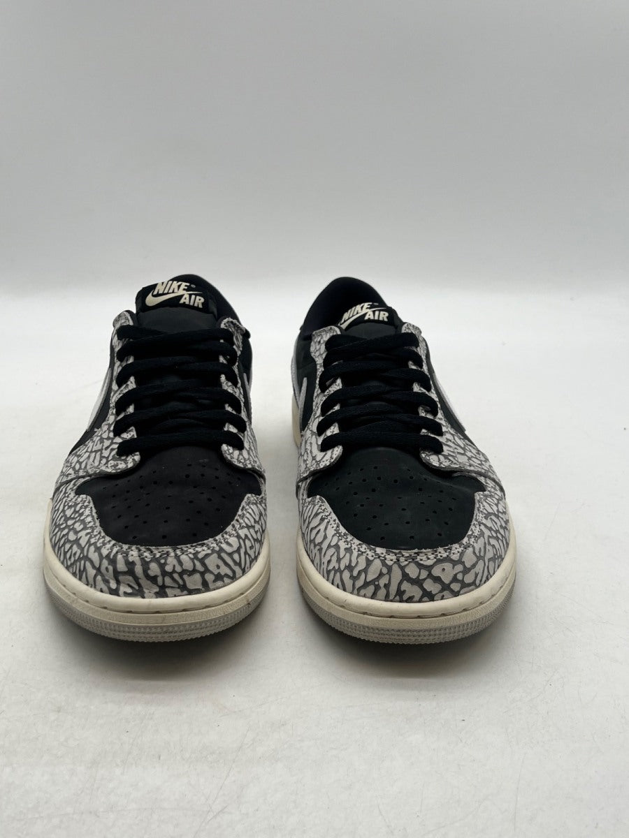 Jordan 1 Retro Low OG Black Cement 13 (Moderately Worn Pre-Owned)JordanBlack/Muslin/Tech Grey/White/Sail - Image 2
