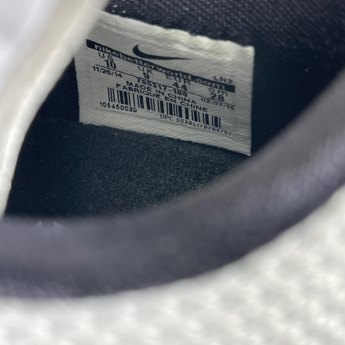 Nike Kobe 10 Fundamentals 10 (Moderately Worn Pre-Owned)NikeWhite/Black-Wolf Grey - Image 6