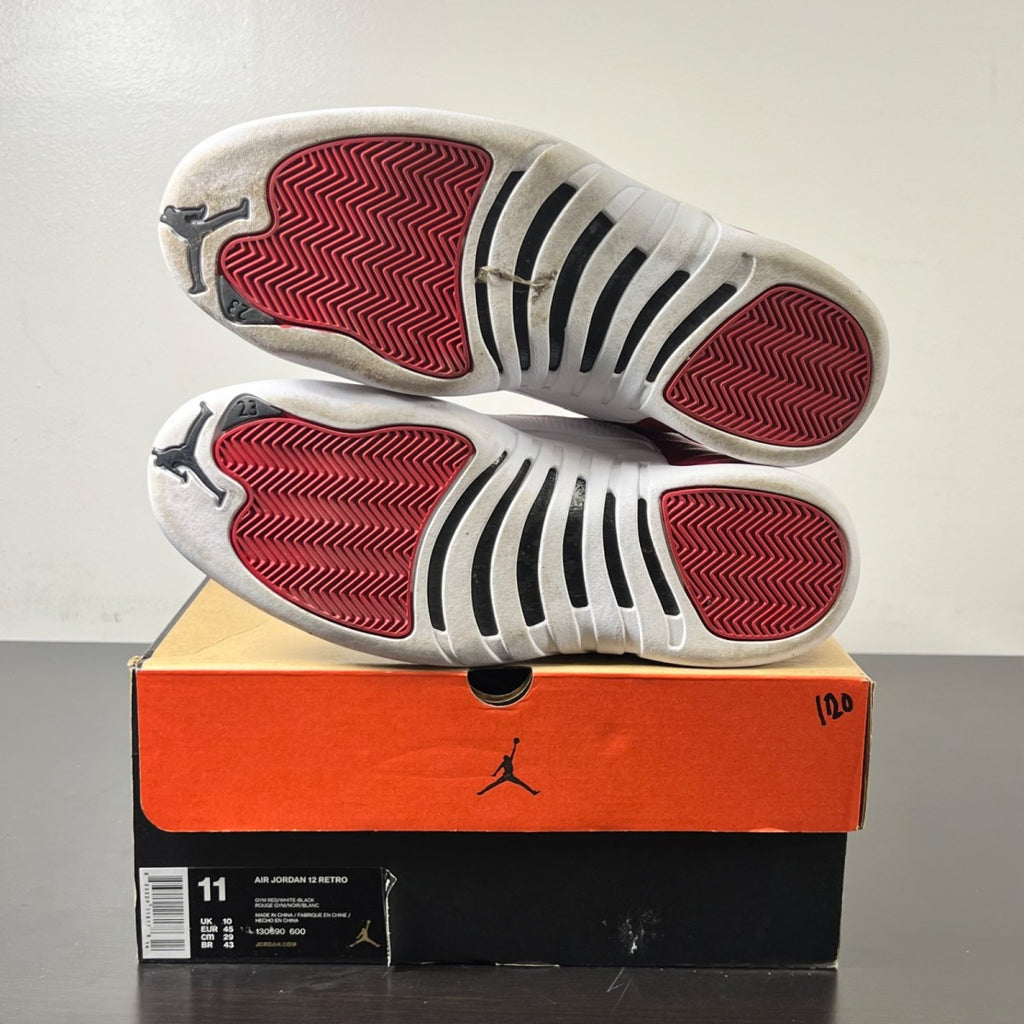 Jordan 12 Retro Gym Red 11 (Lightly Worn Pre-Owned)JordanGym Red/Black-White - Image 6