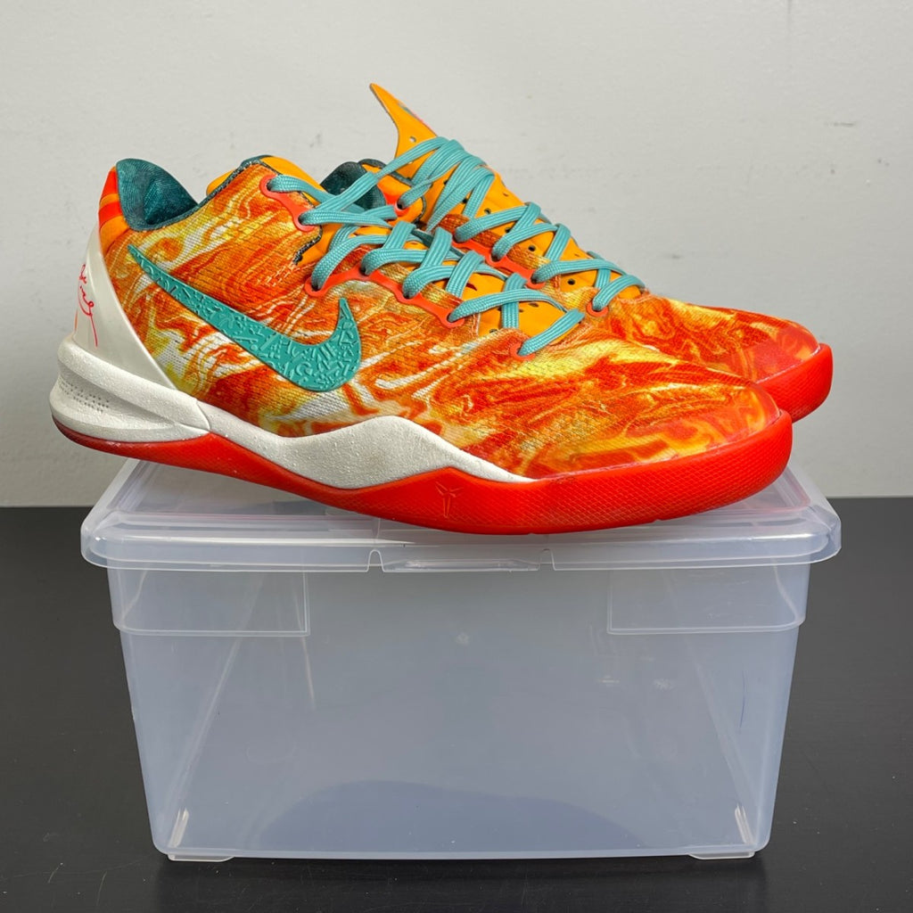 Nike Kobe 8 All-Star (2013) (GS) 6Y (Moderately Worn Pre-Owned)NikeBright Citrus/Sport Turquoise-Total Crimson - Image 1