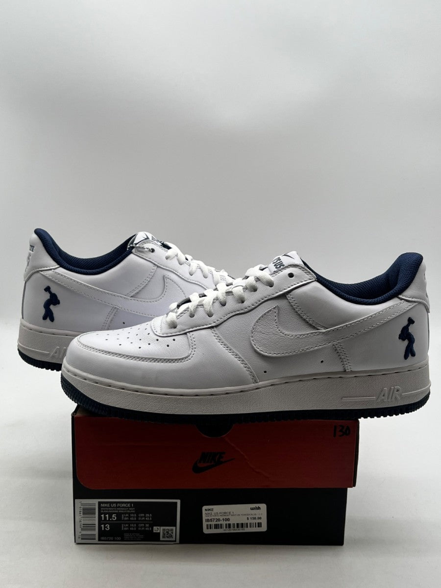 Nike Air Force 1 Low Lil Yachty Concrete Boys It's Us 11.5 (Lightly Worn Pre-Owned)NikeWhite/White/Midnight Navy/Dark Powder Blue - Image 1