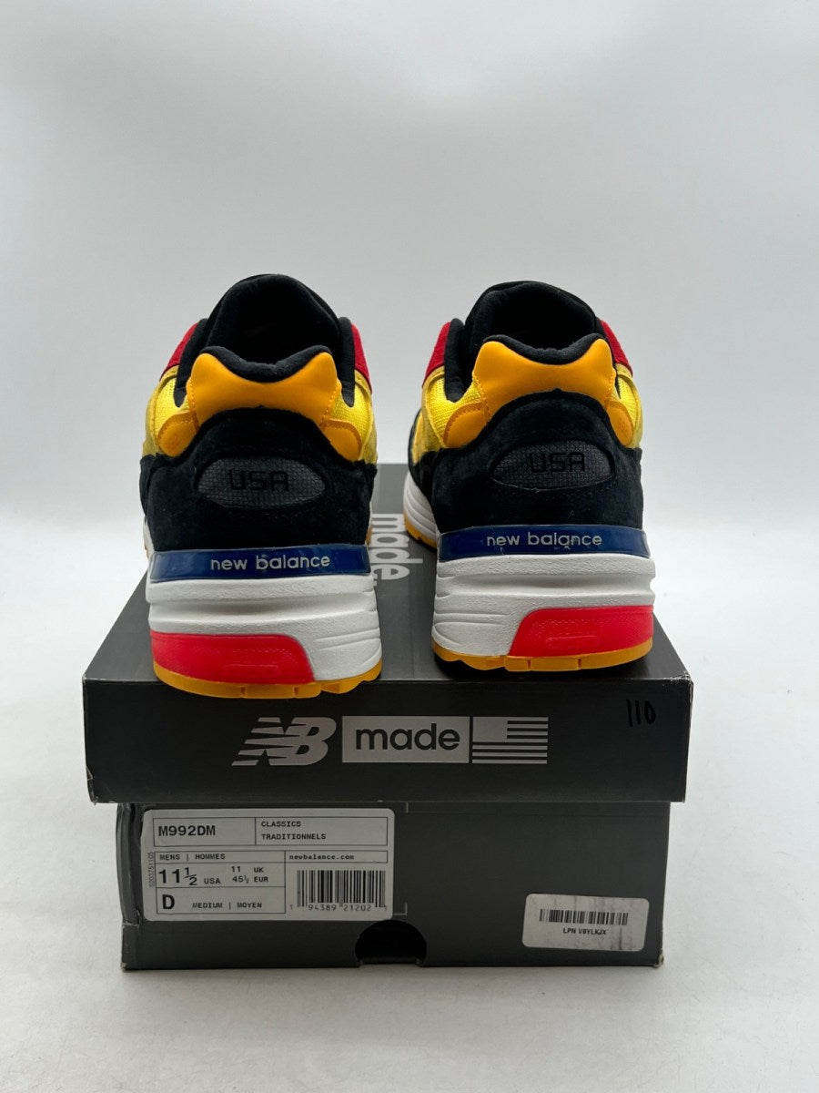 New Balance 992 Yellow Red 11.5 (Lightly Worn Pre-Owned)New BalanceYellow/Black-Red - Image 3