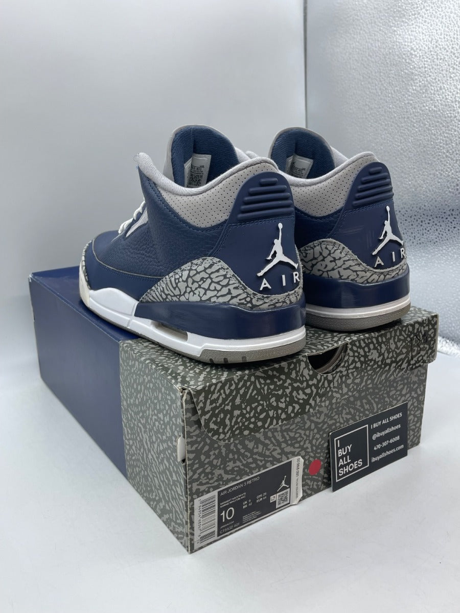 Jordan 3 Retro Georgetown (2021) 10 (Moderately Worn Pre-Owned) - Image 4