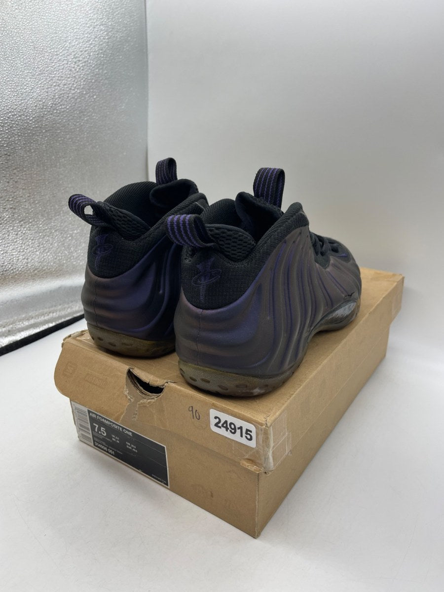 Nike Air Foamposite One Eggplant 7.5 (Moderately Worn Pre-Owned)NikeBlack/Varsity Purple - Image 5