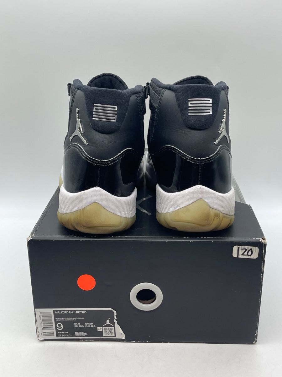 Jordan 11 Retro Jubilee 25th Anniversary 9 (Moderately Worn Pre-Owned)JordanBlack/Multi-Color-White-Multi-Color - Image 3