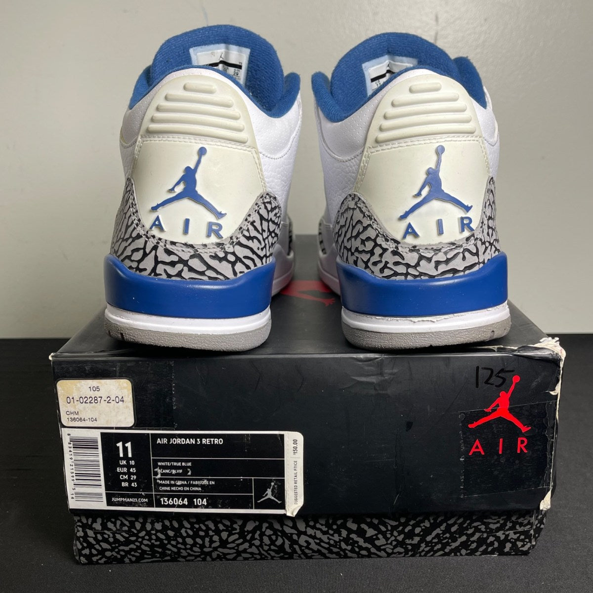 Jordan 3 Retro True Blue (2011) (Size 11) - Image 4