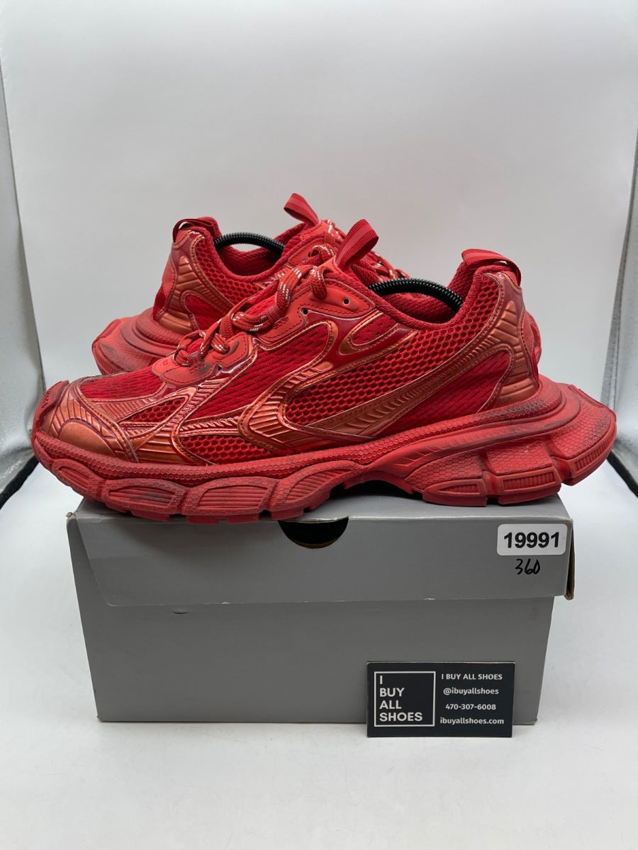 Balenciaga 3XL Sneaker 'Worn-Out - Red' 44 (Moderately Worn Pre-Owned) - Image 1