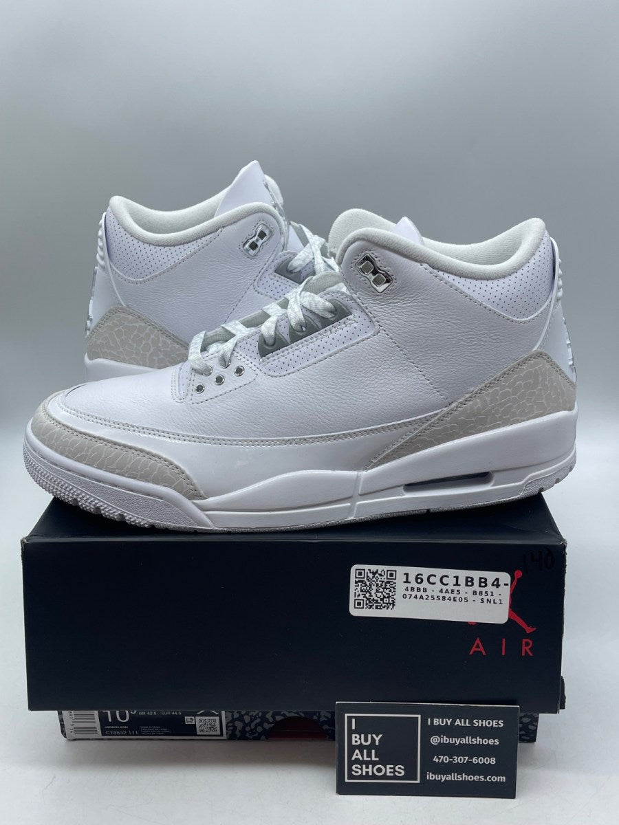 Jordan 3 Retro Pure Money (2025) 10.5 (Moderately Worn Pre-Owned) - Image 1