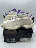 adidas Crazy 1 Cream White Active Purple 11.5 (Moderately Worn Pre-Owned) - Image 1