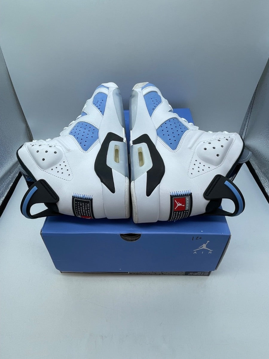 Jordan 6 Retro UNC White 11.5 (Moderately Worn Pre-Owned)JordanUniversity Blue/White/College Navy/Black - Image 6