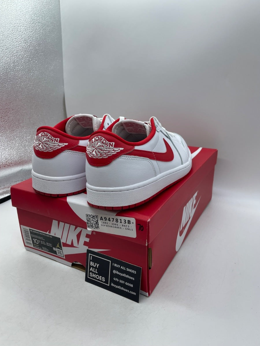 Jordan 1 Retro Low OG University Red 10.5 (Moderately Worn Pre-Owned) - Image 5
