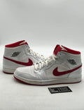 Jordan 1 Retro White Gym Red 13 (Heavily Worn Pre-Owned)JordanWhite/Black-Gym Red - Image 1
