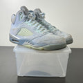 Jordan 5 Retro Bluebird (Women's) 11.5W (Heavily Worn Pre-Owned)JordanPhoto Blue/Football Grey-Metallic Silver-White - Image 1