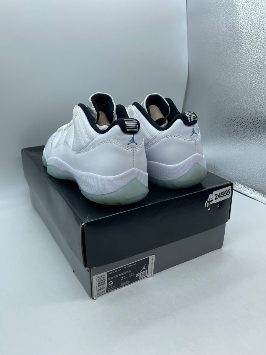 Jordan 11 Retro Low Legend Blue 9 (Moderately Worn Pre-Owned)JordanWhite/White-Black-Legend Blue - Image 4