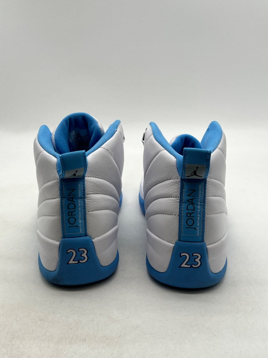 Jordan 12 Retro Melo (2025) 11 (Moderately Worn Pre-Owned)JordanWhite/University Blue/Metallic Silver - Image 3