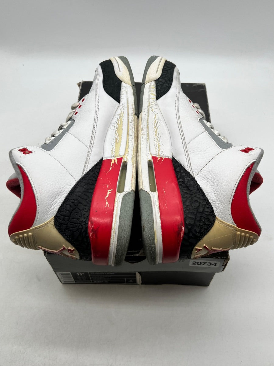 Jordan 3 Retro Fire Red (2007) 11.5 (Heavily Worn Pre-Owned) - Image 7