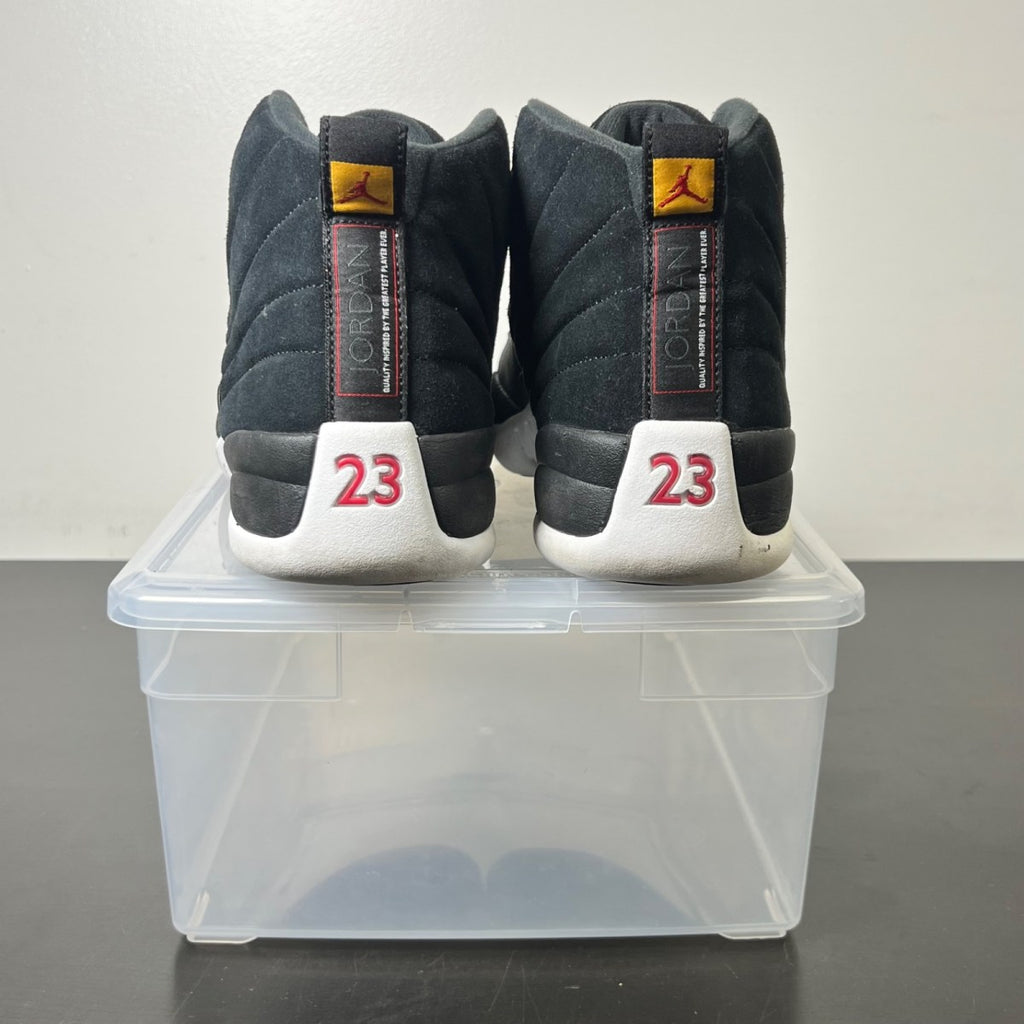 Jordan 12 Retro Reverse Taxi 11 (Moderately Worn Pre-Owned)JordanBlack/White-Taxi-Black - Image 6