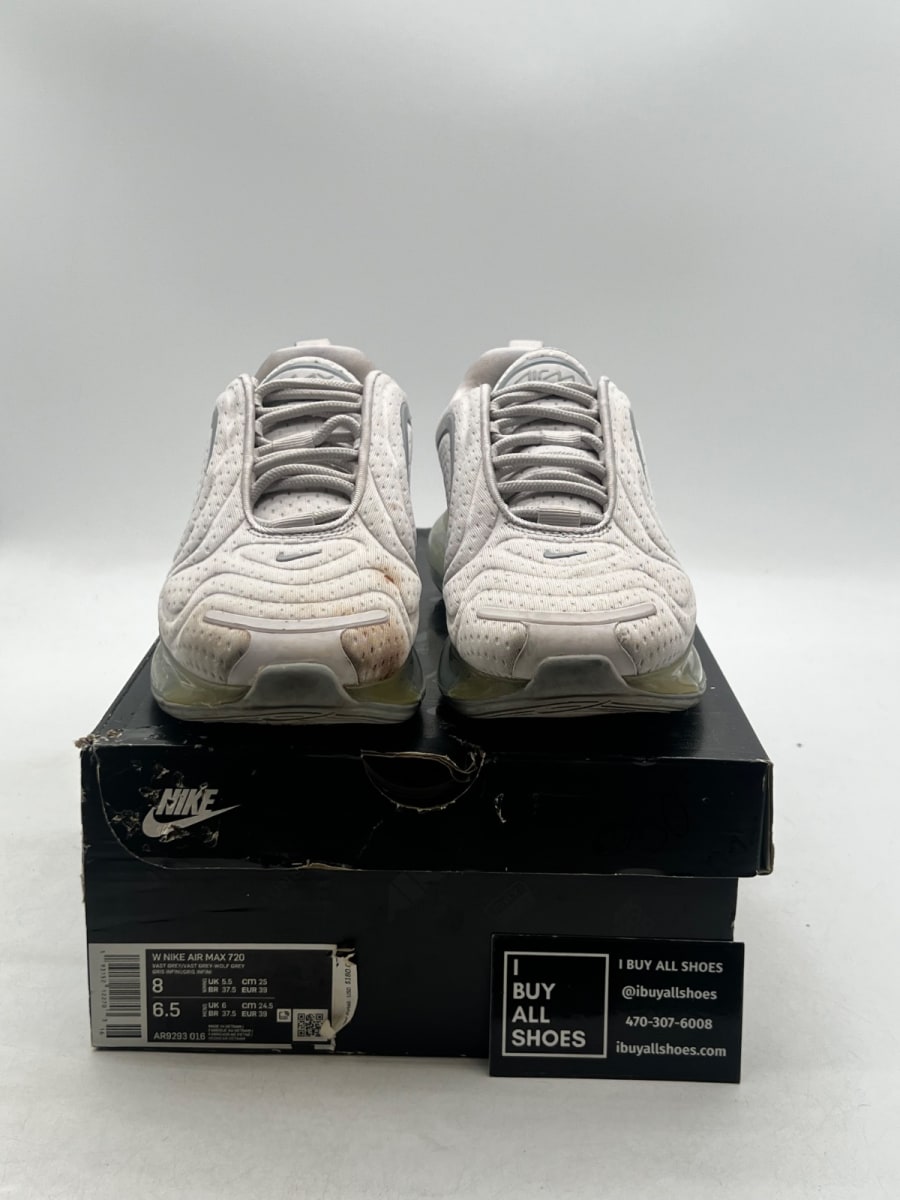 Nike Air Max 720 Grey Mesh (Women's) 8W (Heavily Worn Pre-Owned) - Image 2