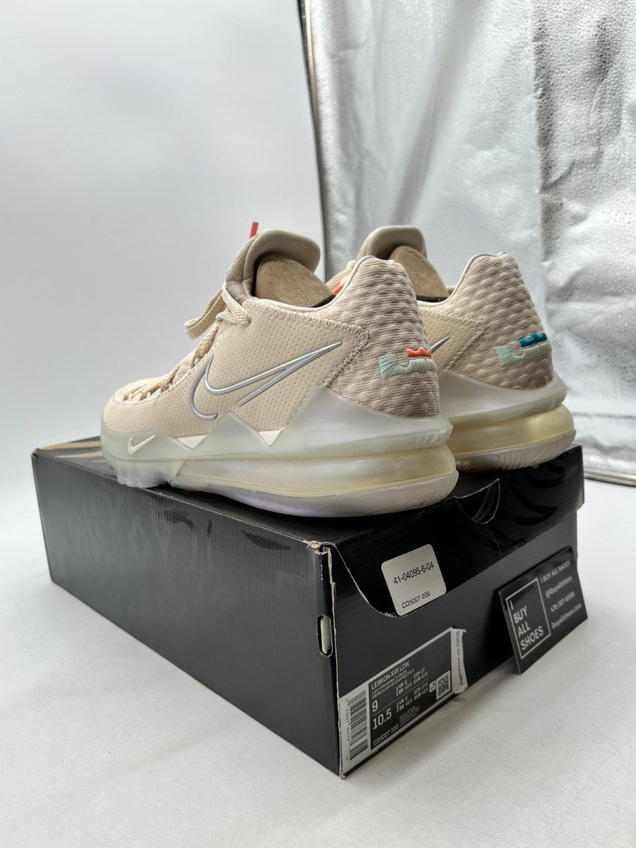 Nike LeBron 17 Low Light Cream 9 (Lightly Worn Pre-Owned) - Image 4