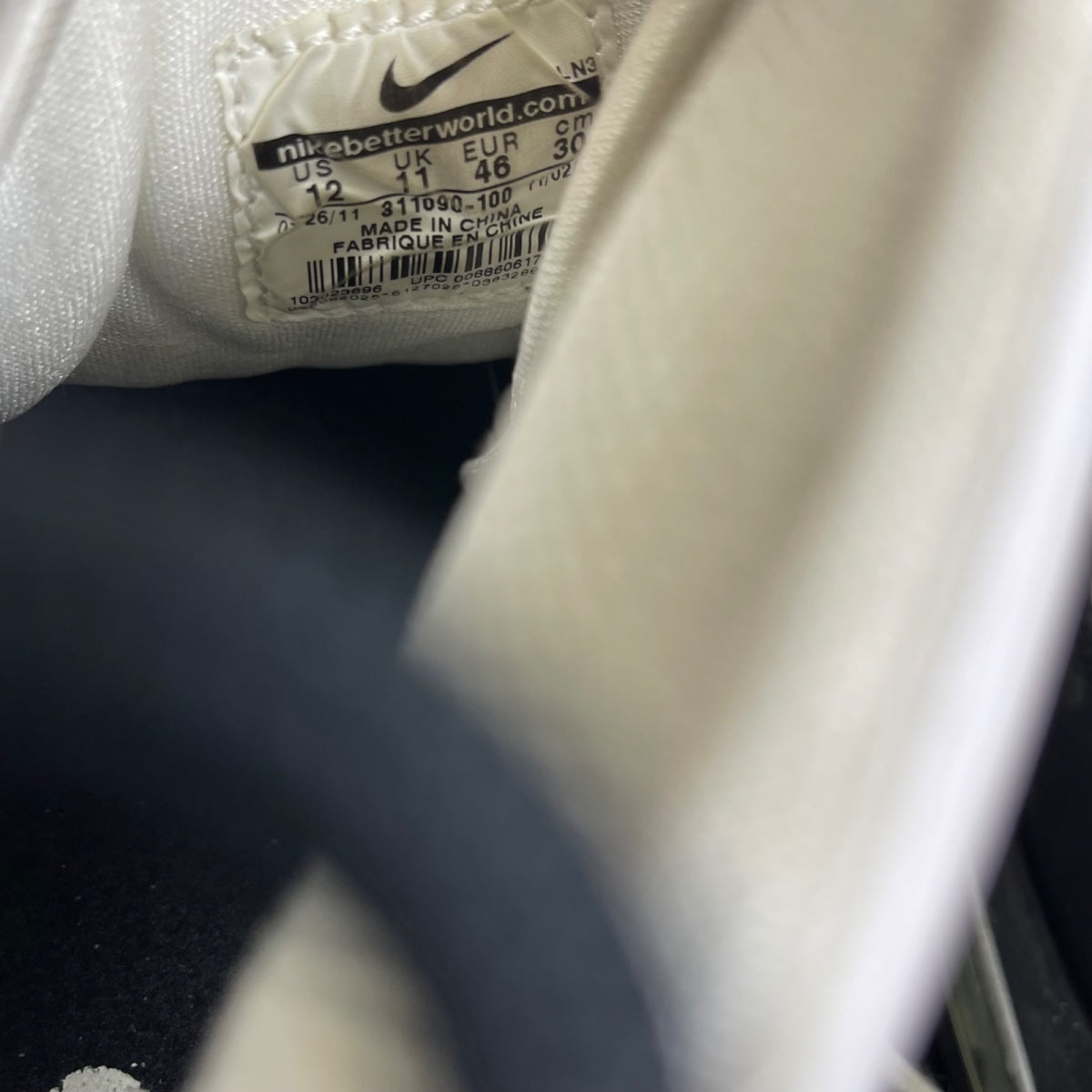 Nike Air Max Uptempo 95 White Black Teal 12 (Moderately Worn Pre-Owned)NikeWhite/White-Black-Mystic Teal - Image 6
