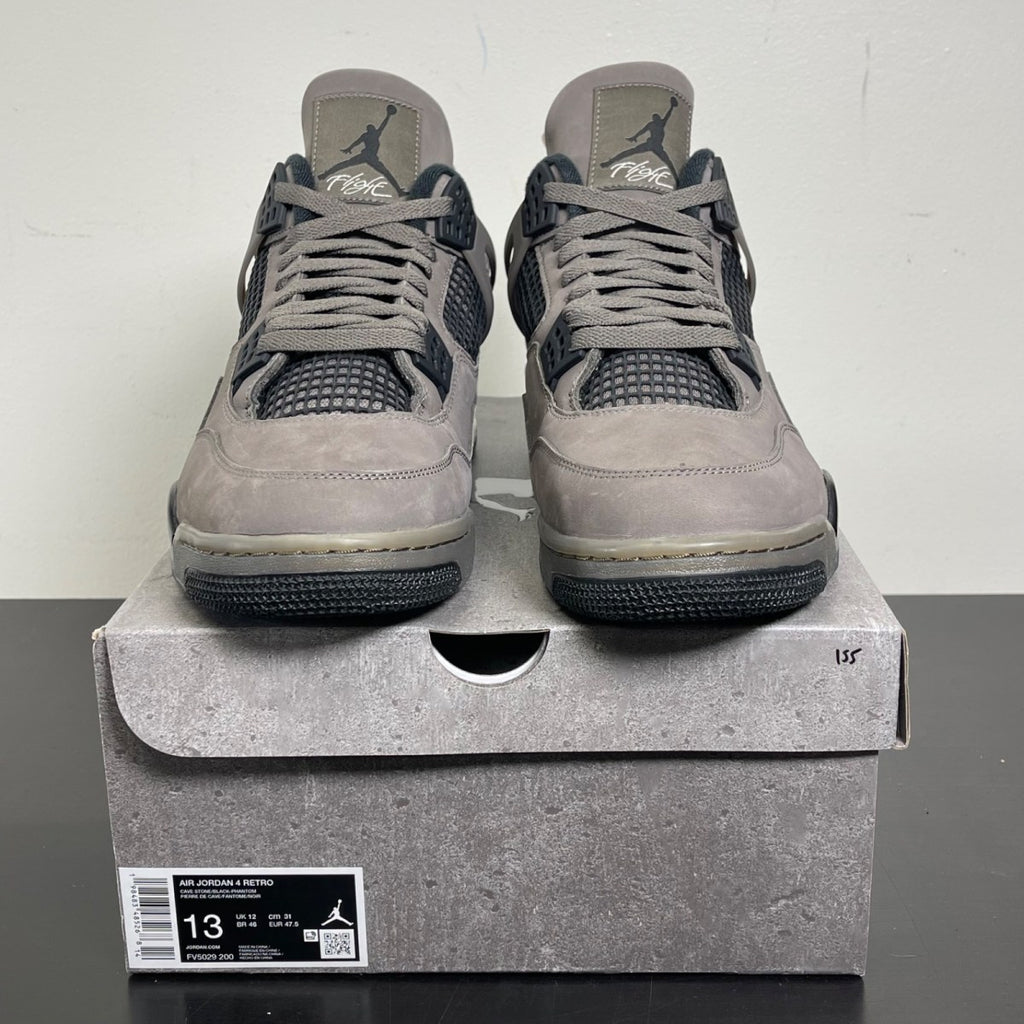 Jordan 4 Retro Cave Stone 13 (Moderately Worn Pre-Owned)JordanCave Stone/Black/Moon Particle - Image 2