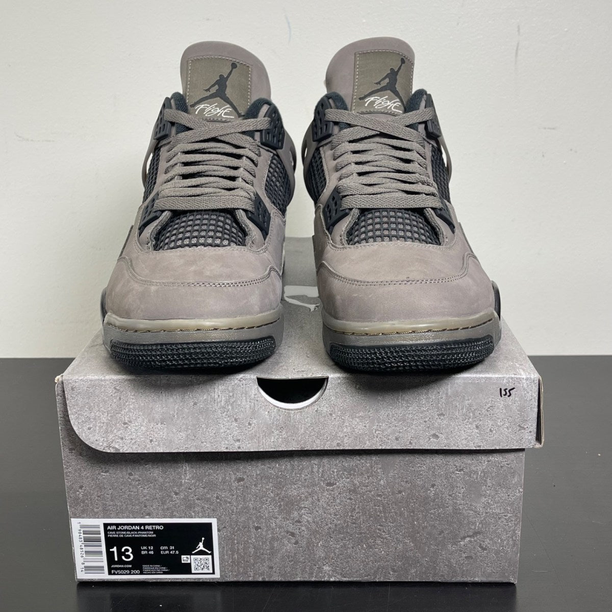 Jordan 4 Retro Cave Stone 13 (Moderately Worn Pre-Owned)JordanCave Stone/Black/Moon Particle - Image 2