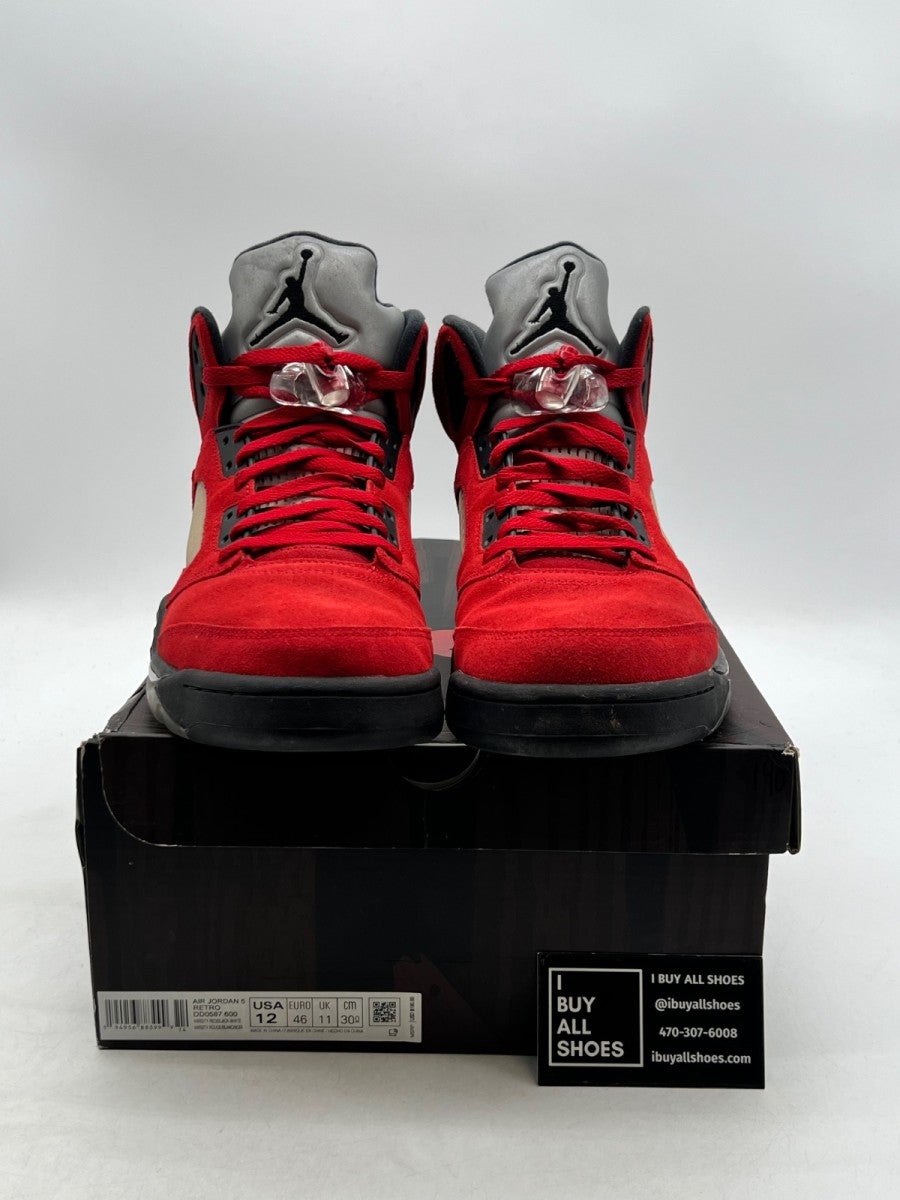 Jordan 5 Retro Raging Bull Red (2021) 12 (Lightly Worn Pre-Owned) - Image 2