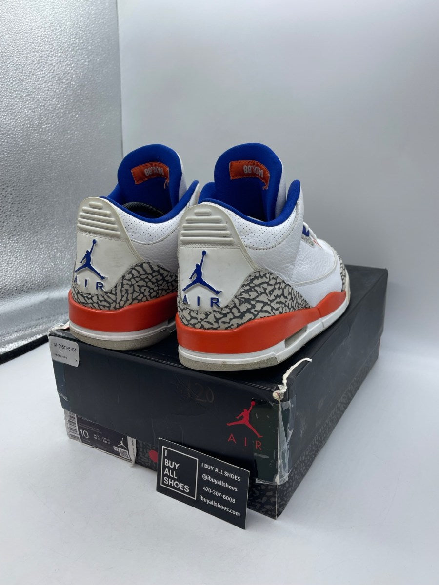 Jordan 3 Retro Knicks 10 (Moderately Worn Pre-Owned) - Image 5