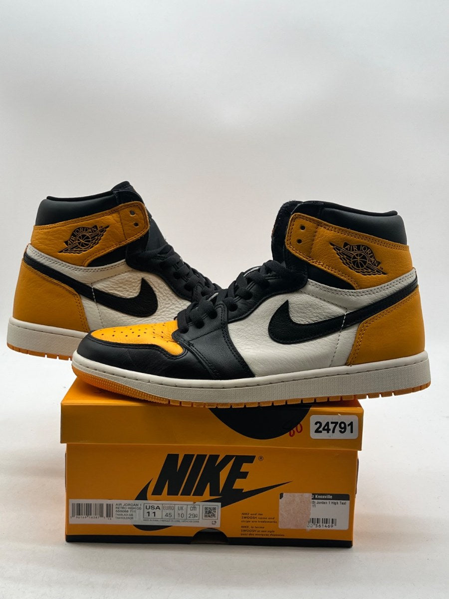 Jordan 1 Retro High OG Taxi 11 (Moderately Worn Pre-Owned)JordanTaxi/Black-Sail - Image 1