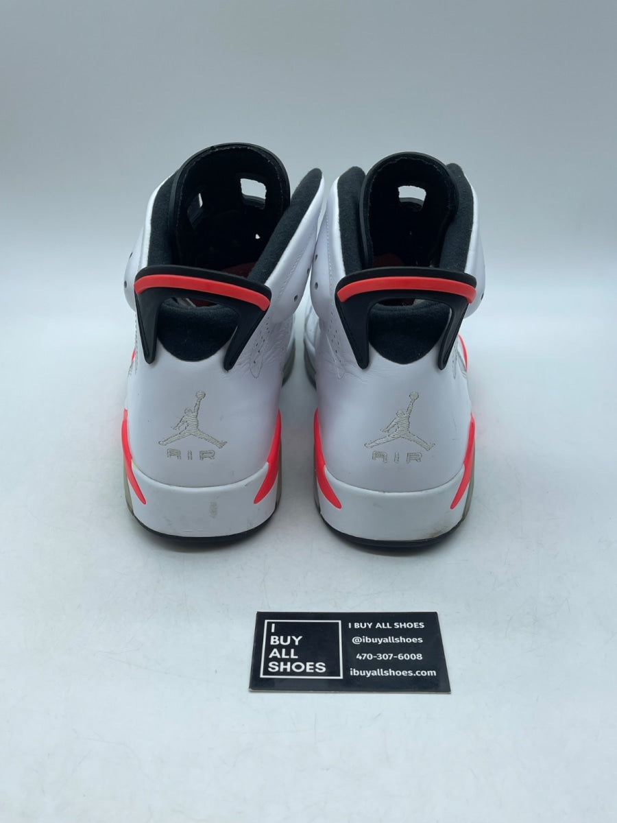 Jordan 6 Retro Infrared White (2014) 13 (Moderately Worn Pre-Owned) - Image 3