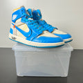 Jordan 1 Retro High Off-White University Blue 10.5 (Moderately Worn Pre-Owned)JordanWhite/Dark Powder Blue-Cone - Image 1