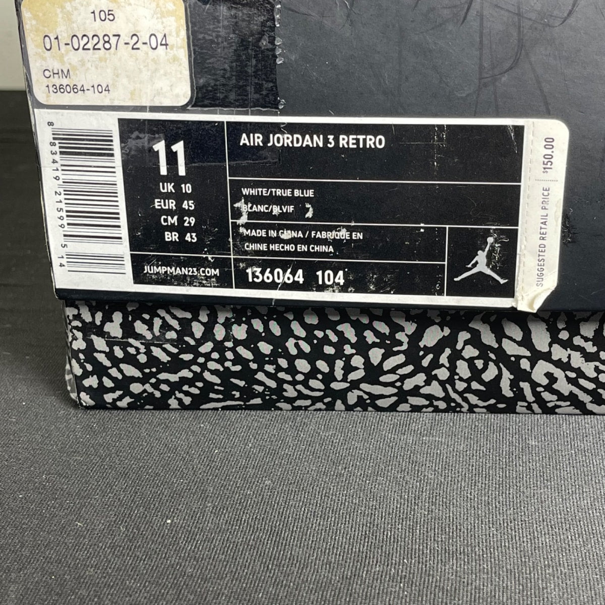 Jordan 3 Retro True Blue (2011) (Size 11) - Image 7